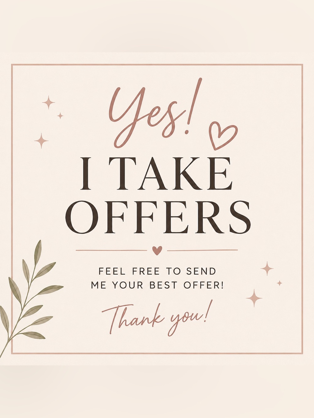 Send me an offer!